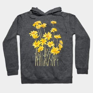 yellow daisies watercolour Hoodie